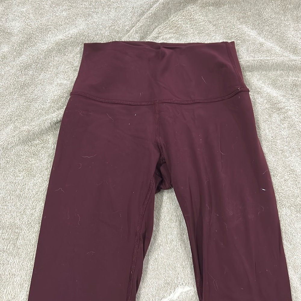 Align size 4 burgundy red leggings